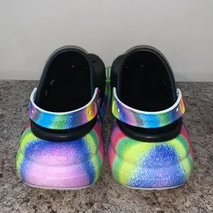 Black and Rainbow Platform Crocs ? CROCS | Shoes | Black And Rainbow Platform Crocs | Poshmark main image 2